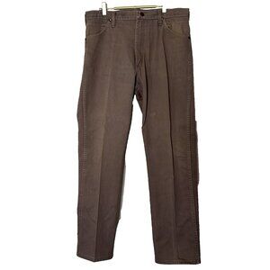 Vtg Wrangler Jeans 36x34 (35x 32.5) Western 13MWZ Canvas Cowboy Workwear USA